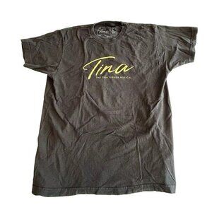 Large Unisex New York City Broadway Tina - Turner Musical Dark Gray T shirt‎